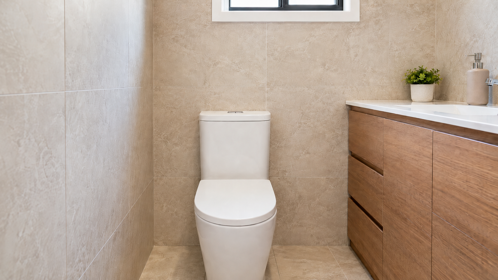 New toilet installation