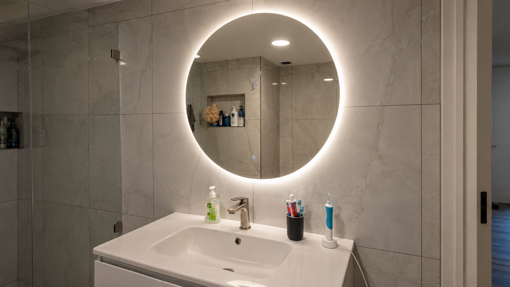 Modern LED lighting installation