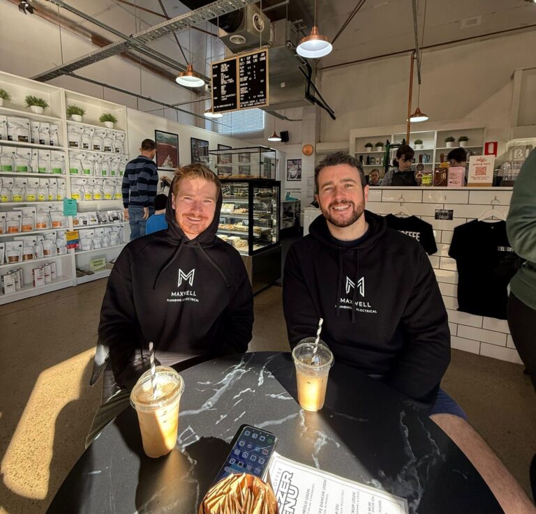 Jordan and Sam Maxwell from Maxwell Plumbing and Electrical