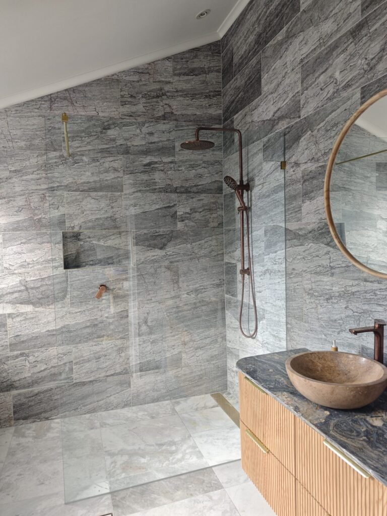 Bathroom renovation project 06 by Maxwell Plumbing and Electrical