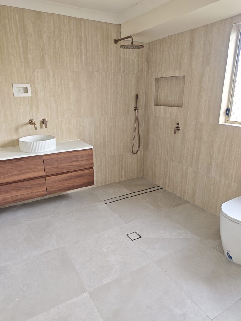 Bathroom renovation project 07 by Maxwell Plumbing and Electrical
