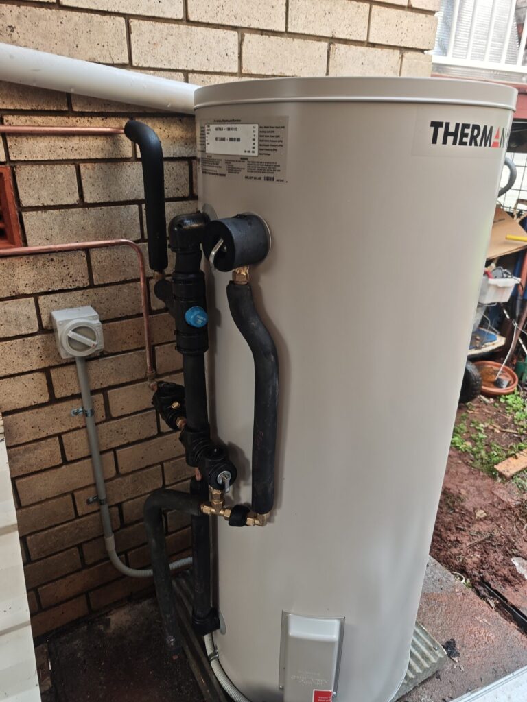 Hot water system project 04 by Maxwell Plumbing and Electrical