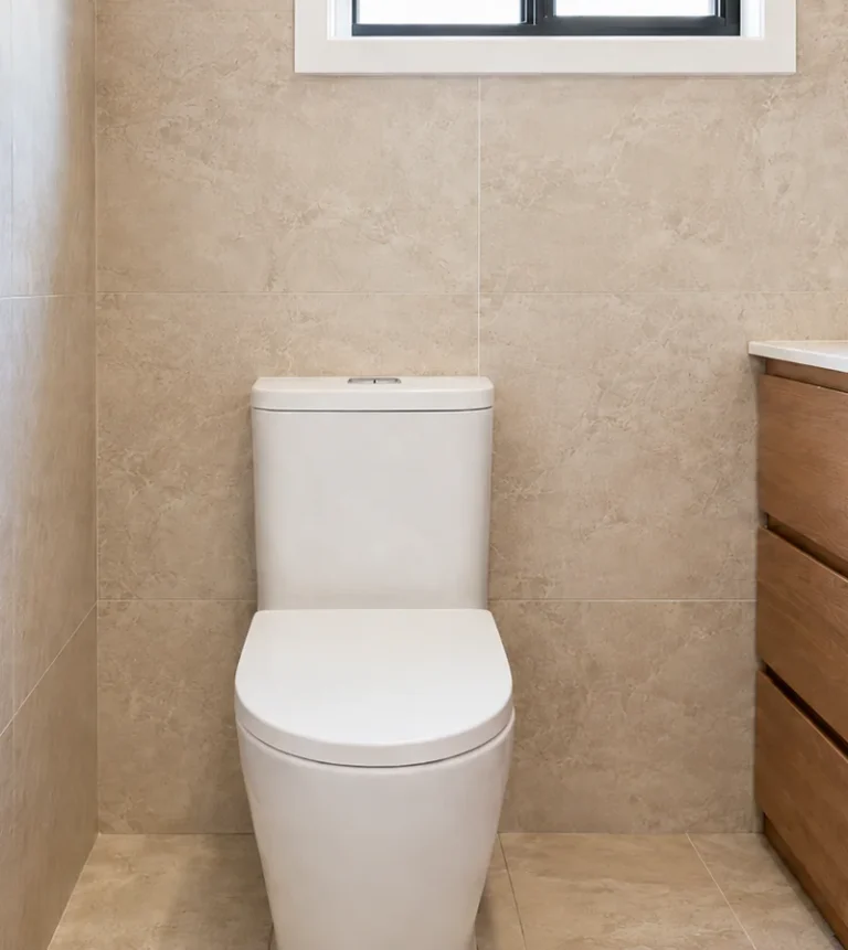 New toilet installation